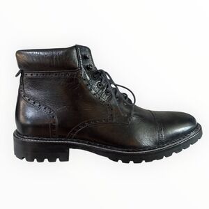 NWOT Johnston & Murphy Black Leather Boots Size 9